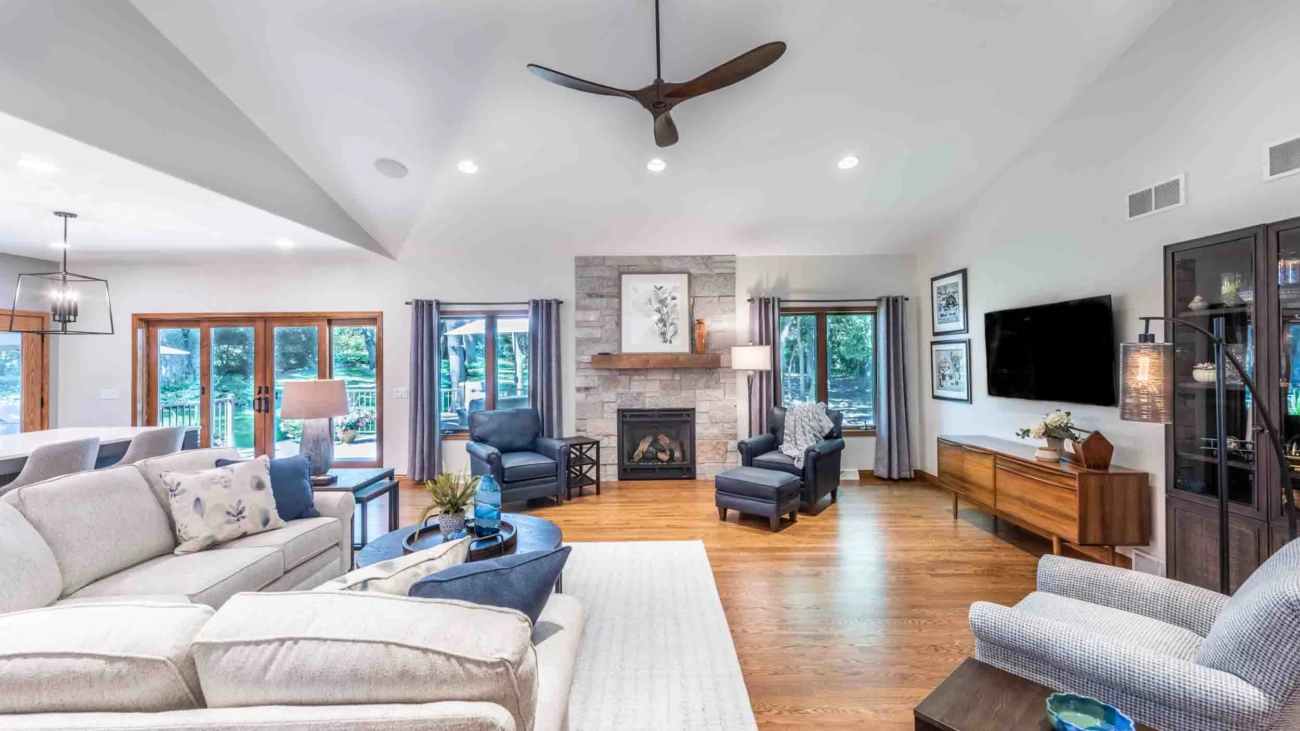 modern open concept full home remodel before and after