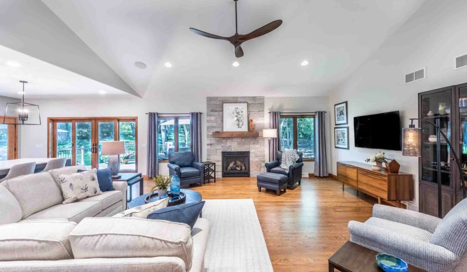 modern open concept full home remodel before and after